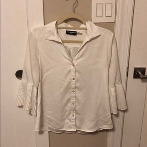 Dress blouse with fun ruffle sleeves